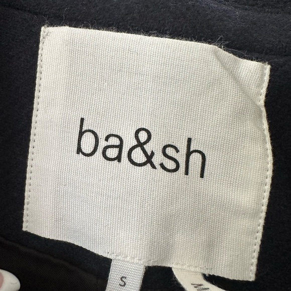 BA&SH haya belted navy wool blend coat FINAL PRICE - Picture 7 of 15